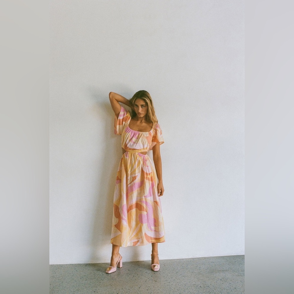 Sabo Skirt Multicolor Midi Dress